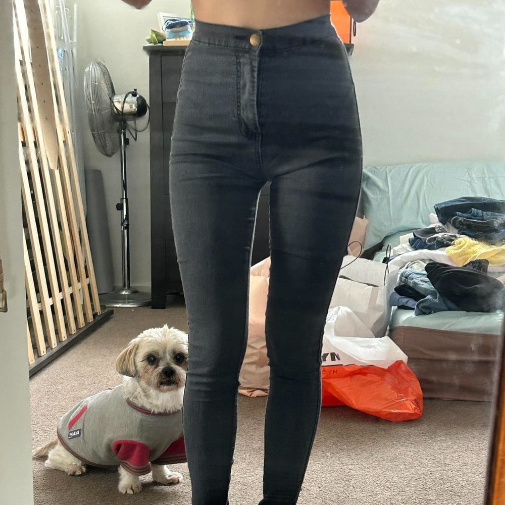 American apparel extremely tight black jeans size XXS